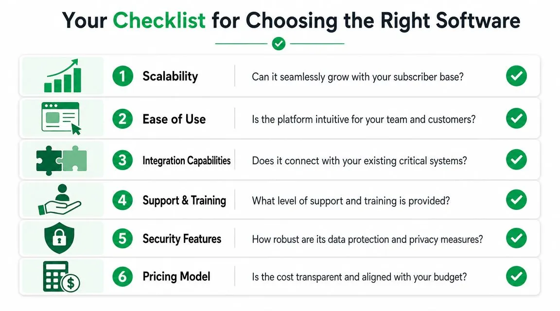 A checklist for choosing the right software for ISP billing and bandwidth management systems.